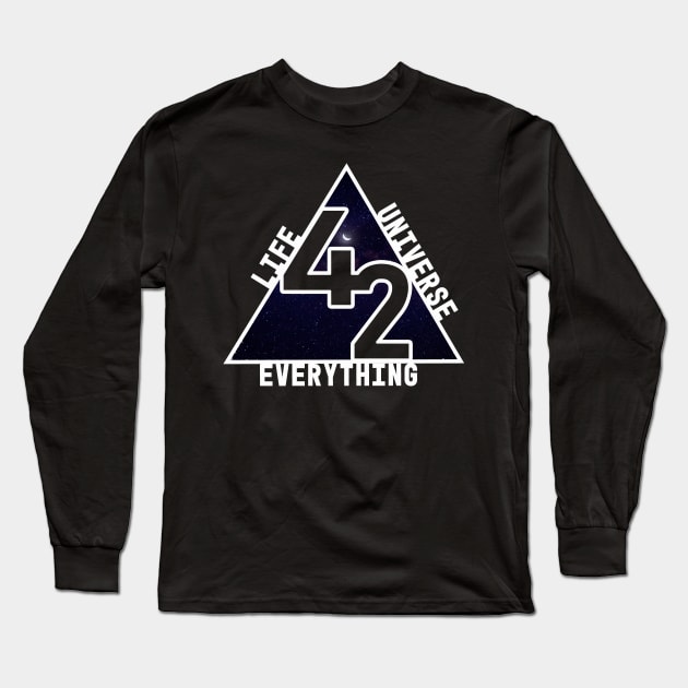 The answer is 42 Long Sleeve T-Shirt by Stupid Coffee Designs